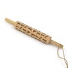 Child-size Wooden Rolling Pins Pack of 6 Laser Engraved Rolling