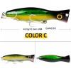 4 Señuelos Popper De 43g Kit Pesca Superficial Mar Playa