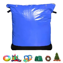 MAGLADY Pool Cover Storage Bag Waterproof Pool Cover with Handles Heavy-Duty Pool Cover Stowaway Bag Pool Cover Packing Bags Water-Resistant Home Storage,39" x 47",Blue