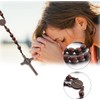 YUGUOLAN Rosary Necklace, Jesus Cross Necklace, Rosary Catholic, Jesus Necklace,