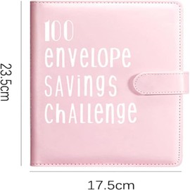Budget Planner German A5 Budget Binder Money Organiser Budget Planner with 100 Binder Pockets Ring Binder Financial Planner Household Book Saving Folder Cash Stuffing Starter Set (Pink)