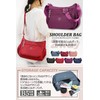 T.Y.ryanryan Women's Shoulder Bag, Lightweight Nylon Crossbody Bag, red (dark