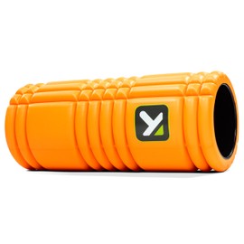 Trigger Point Blackroll Grid Fascia Roller with Free Online Videos, Compact Massage Roller, Portable and Versatile Fascia Roller, Orange, 13/33 cm