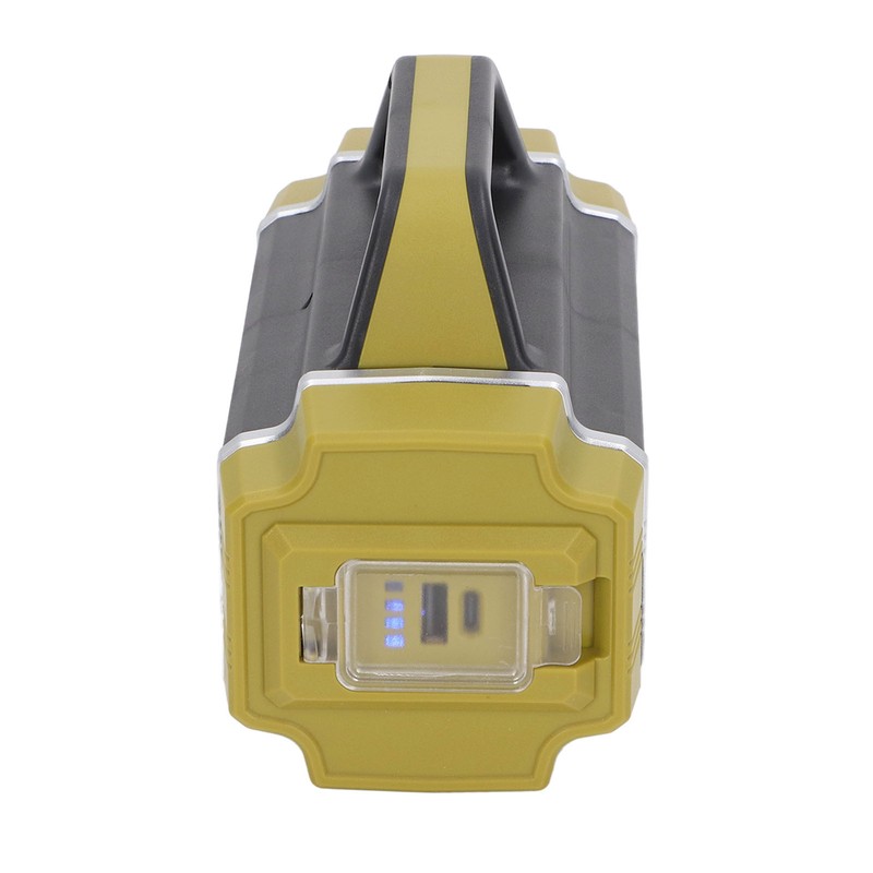 Solar Flashlight Front Side Lighting 6 Gear Super Bright USB