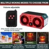Qualirey 4 Pcs Solar Outdoor Motion Sensor Alarm Motion Sensor