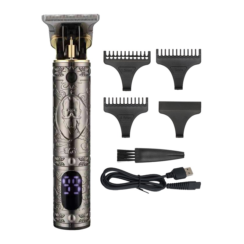 Men Hair Clippers with LCD Display Cordless Barber Clipper Hair