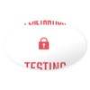 CafePress Hacking Cybersecurity Penetration Testing Sticker Sticker (Oval 50 pk)