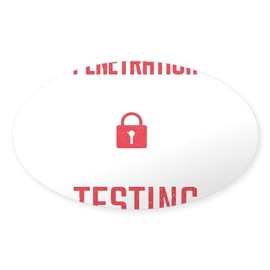 CafePress Hacking Cybersecurity Penetration Testing Sticker Sticker (Oval 50 pk)