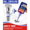 ThreadLocker Blue, Thread Lock Medium Strength Lock Tight for Nuts,