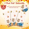 3 Pack Fall Tablecloth for Rectangle Tables, Disposable Fall Pumpkin
