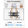 PERLESMITH Full Motion TV Wall Mount for Most 37-82 Inch
