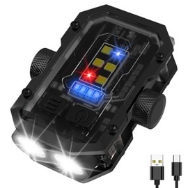 Siuyiu Keychain Flashlight, 8 Modes, LED Small Powerful EDC Flashlight, 300 Lumens Keychain Light with Magnet, Rotating Decompression, IPX4 Waterproof, for Emergency & Outdoor Activity Lighting