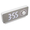 Digital Alarm Clock Rechargeable LED Mirror Alarm Clock -10°C‑50°C Temperature