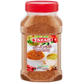Tazah Zaatar 16oz Palestinian Zatar Spice Blend Thyme Mixture Za'atar in Jar