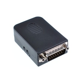Oiyagai DB15 Male 15Pin Connector Adaptor with Nut Terminal Breakout Board Signal Module with Case Free Welding
