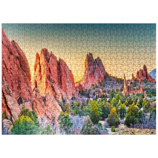 Garden of The Gods, Colorado Springs, Colorado, USA - Premium 500 Piece Jigsaw Puzzle for Adults