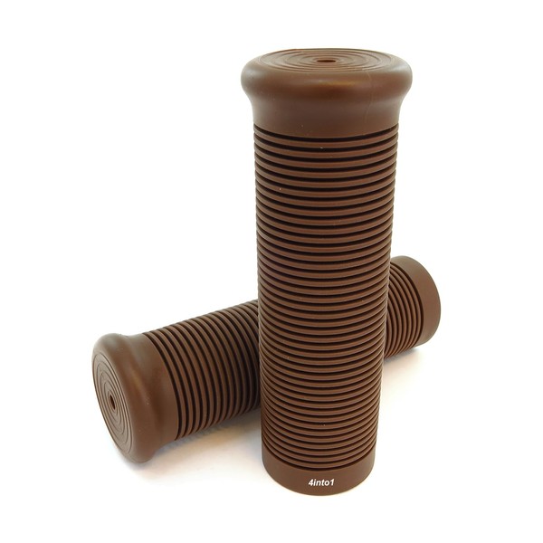 Burly Motorcycle Grips - Cafe Brown - Fits 7/8" Handlebar