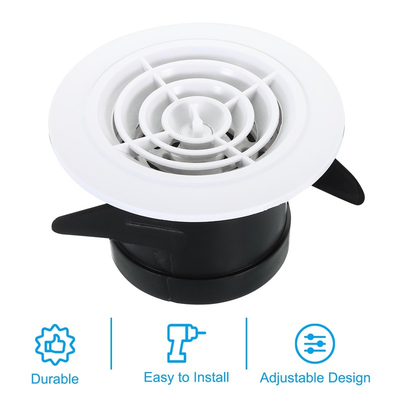 PATIKIL 3 Inch Round Air Vent, 2 Pack Adjustable Ceiling