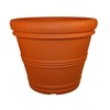 Tusco Products RR245TC Rolled Rim Garden Pot, 24.5-Inch, Terra Cotta