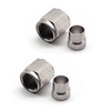 KRD PERFORMANCE Stainless Steel Hardline Fitting 8AN Female Tube Nut