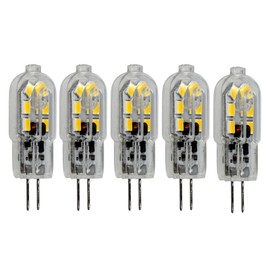 JANDEI - G4 LED Bulb 12 V 2.5 W (Equivalent to Halogen Bulb 15) Not Dimmable 4000 K Neutral White Pack of 5