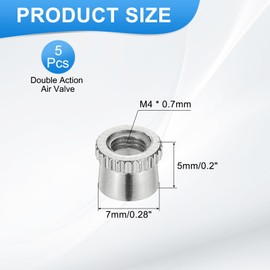 PATIKIL 5Pcs Air Brush Needle Caps, Needle Dust Caps Cover Replacement Parts Accessories for Air Brush Needle Art Craft Projects