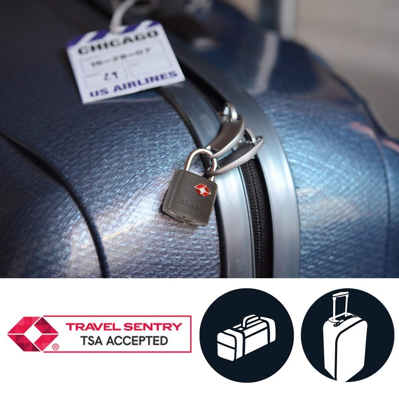 Master Lock 4688EURD Combination Travel Padlock TSA Certified, Random Color,