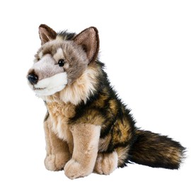 Teddys Rothenburg Coyote Cuddly Toy Wolf Sitting 40 cm Plush Toy