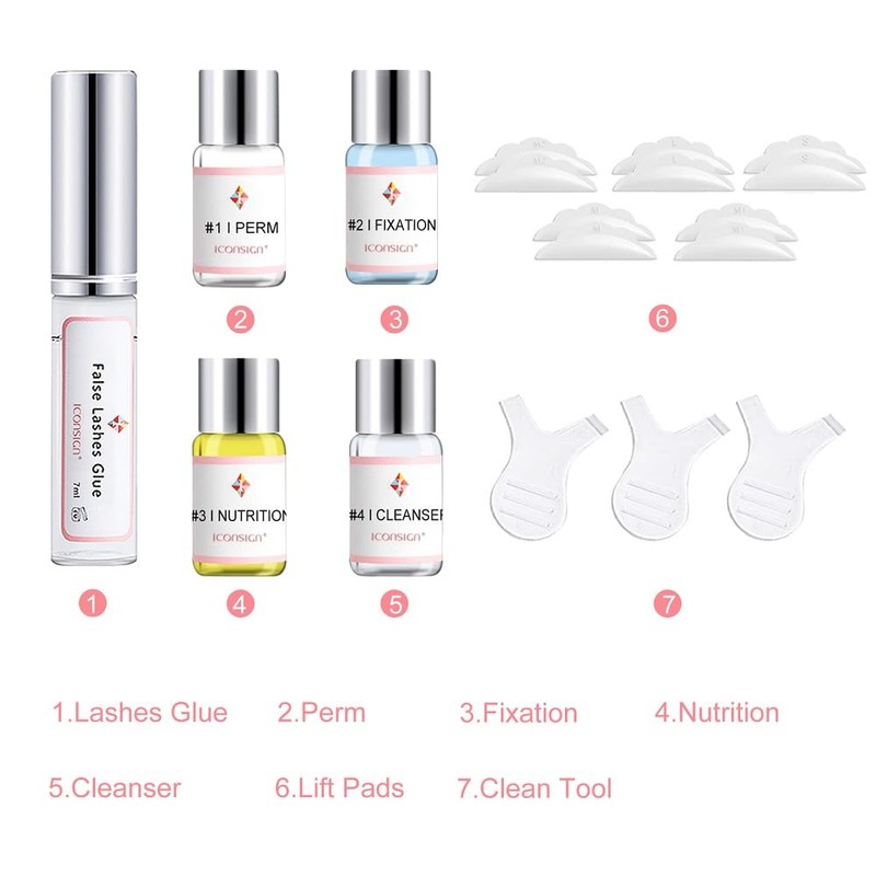 Bestauty Professional Lash Lift Kit, Eyelash Perm Kit, Tools for