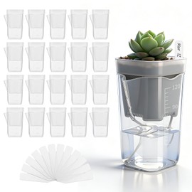 Warmoor 20 Pack 2 Inch Mini Self Watering Pots for Indoor Plants