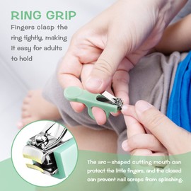 Baby Healthcare and Grooming Kit - Nursery Essentials Baby Registry Shower Gift for Newborns Infants Toddlers Boys Girls 13pcs - Green