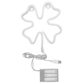 Operitacx Neon LED Schild Kleeblatt Wanddekoration Für Schlafzimmer Und Partys USB Betrieben Sanfte Beleuchtung Unzerbrechliches Neonrohr Für Bars Und Fotografie