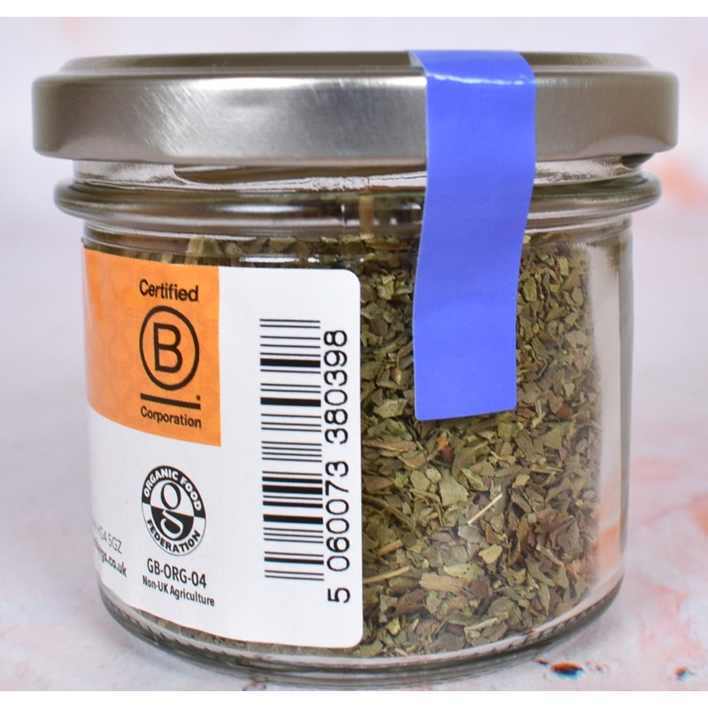 Steenbergs Organic Basil Dried Herb Standard Jar - 14g