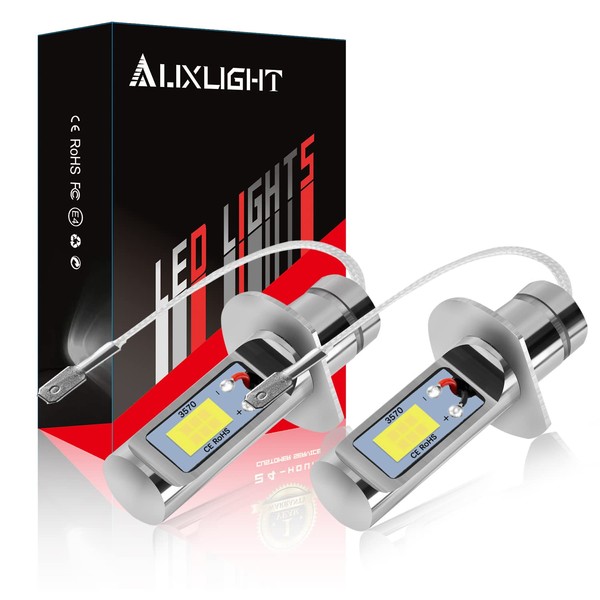 AUXLIGHT H1 LED Fog Light DRL Bulbs, 3000 Lumens Extremely