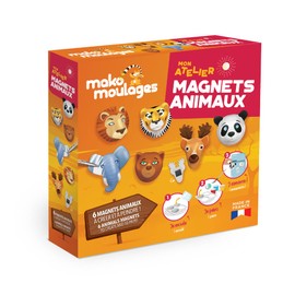 mako moulages Atelier Magnets Animals 39095 Creative Hobby Kit Made in France for Children Aged 5 Years and Above