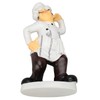 French Chef Figurine 30x14x11cm Resin Funny Chef Sculpture Kitchen Restaurant