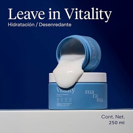 MARAMA | Leave In Vitality Traramiento para Cabello - Crema para Hidratante sin Enjuage | Ligero, Desenredante y Control de Frizz con Protección Térmi