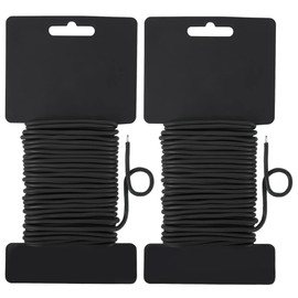 Shintop Reusable Garden Plant Twist Tie 2.8mm, 2PCS 65Feet Heavy Duty Soft Wire Tie for Tomato Plants, Climbing Roses and Vines Organizing (Black)