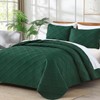 Yiran Emerald Green Quilt Set Twin Size Lightweight Bedspread Ultrasonic