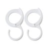 ZAAWUUT 8 Pieces Adjustable S Shaped Clip Hooks, Crossbar Hooks,