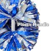 Hooshing 2 Pack Cheerleading Pom Poms Holographic Blue and Silver