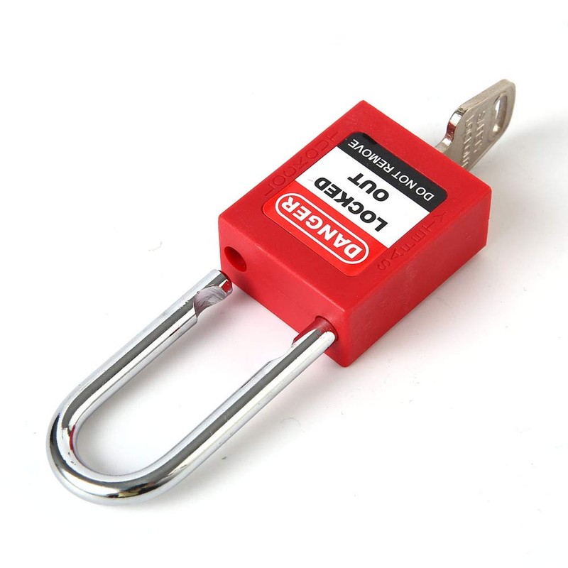 POFET 2PCS 38mm / 1.5inch Lockout Tagout Locks, Safety Padlock,Plastic