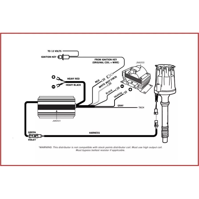 MAXX Billet Electronic Distributor Coil Small Block Chevy 305 5.7L