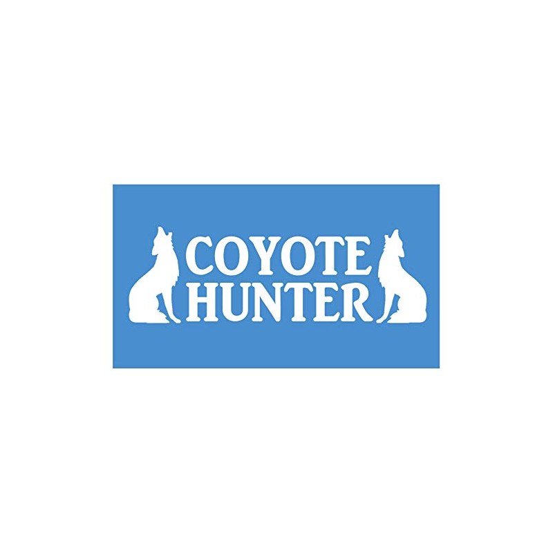 EZ-STIK Coyote Hunter *H940* 8 inch Sticker Decal Predator Decoy