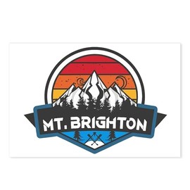 CafePress Mt. Brighton Ski Resort Brighton Michigan Postcards (Package of 8), 6"x4" Printed Note Card