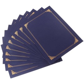 10Pcs Certificate Holders for Award Certificates, Diploma Cover Decorative Paper for Diploma Certificate, 12.1 X 8.9 Inches,