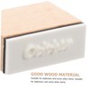 SHOWERORO 2 Sets Monthly Stamps Set Wooden Stamps for DIY