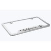 California Surfer Bear Polished License Plate Frame