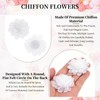 PATIKIL Chiffon Flowers, 20Pcs 2" Sewing Fabric Flower Appliques Embellishments