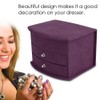 3 Layers Portable Jewelry Earrings Rings Bracelet Necklace Box Organizer